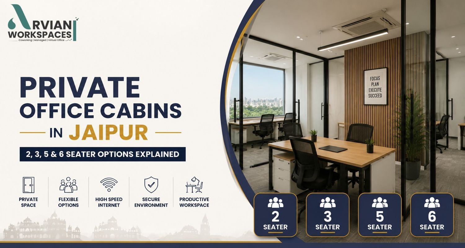 Private Office Cabins in Jaipur 2, 3, 5 & 6 Seater Options