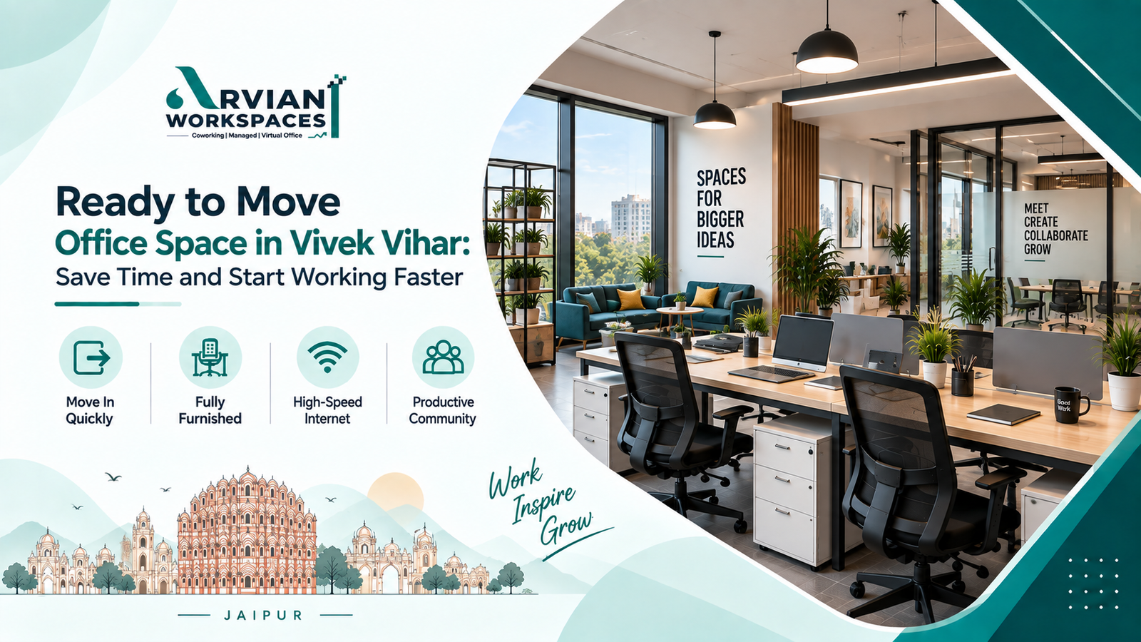Ready to Move Office Space in Vivek Vihar
